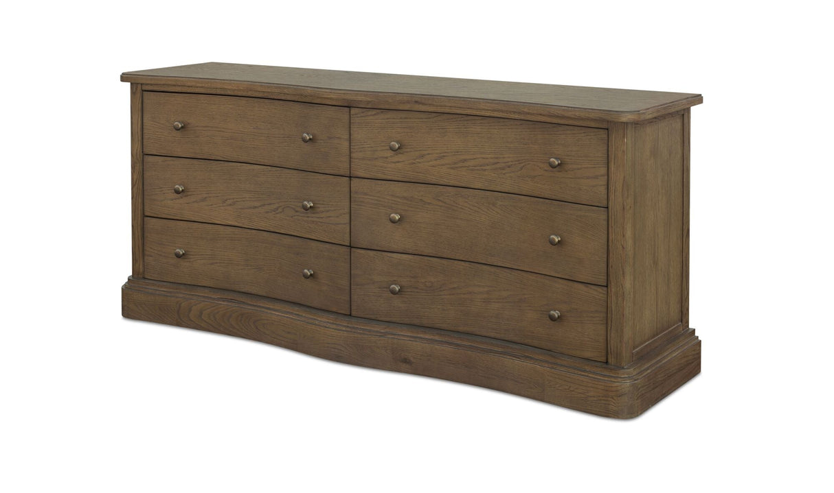 Clarence 6 Drawer Dresser Warm Brown by Moe's Home at Eve Furniture