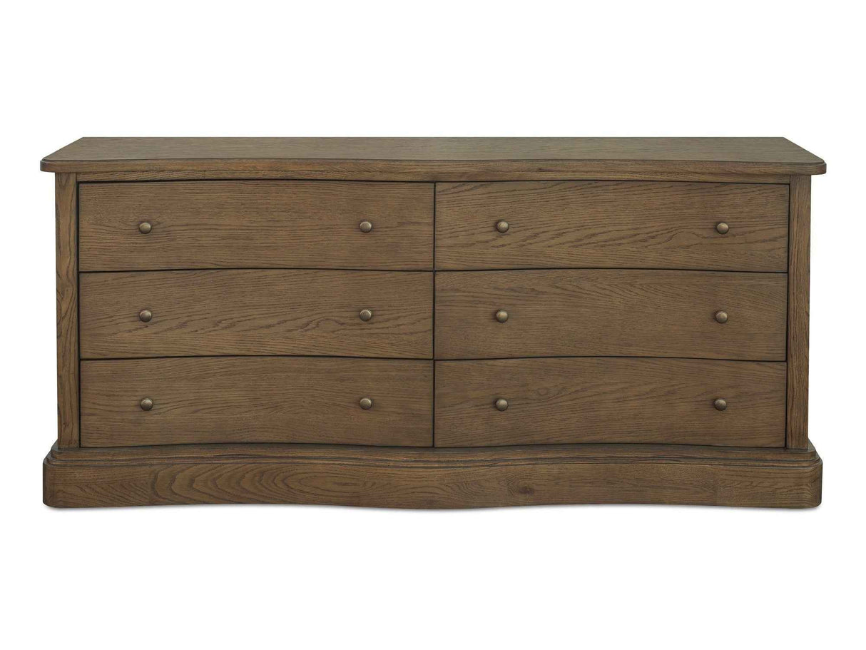 Clarence Warm Brown 6 Drawer Dresser by Moe's Home at Eve Furniture