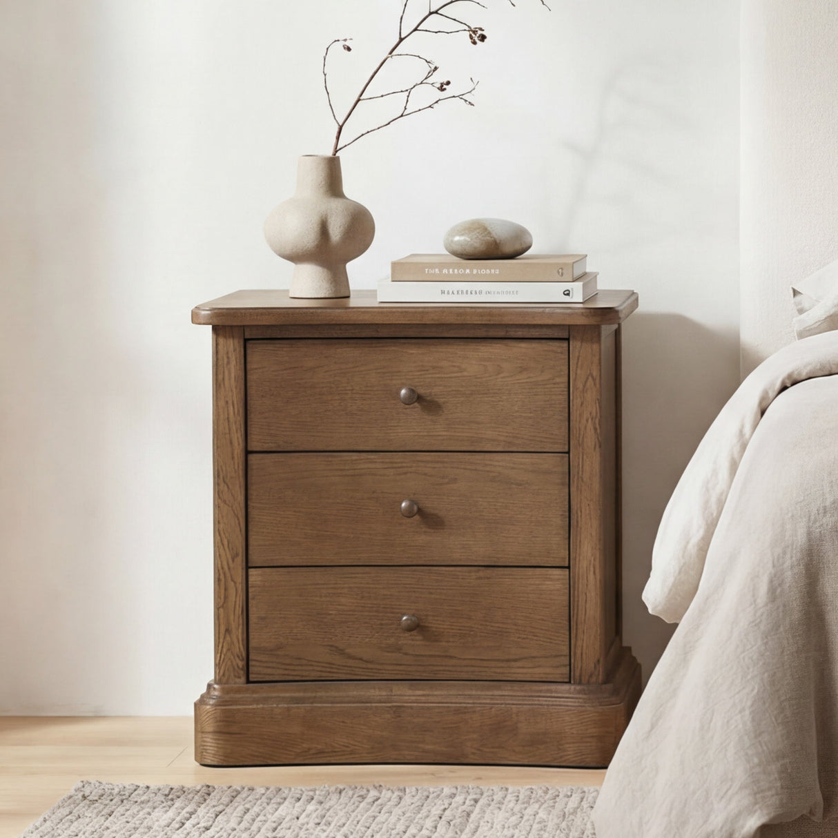 Clarence Warm Brown Nightstand by Moe's Home at Eve Furniture