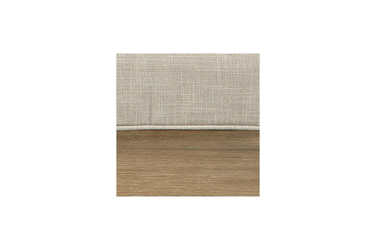 Clare View Beige ( 3-Piece Set) Outdoor Sofa, Loveseat and Lounge Chair by Ashley at Eve Furniture