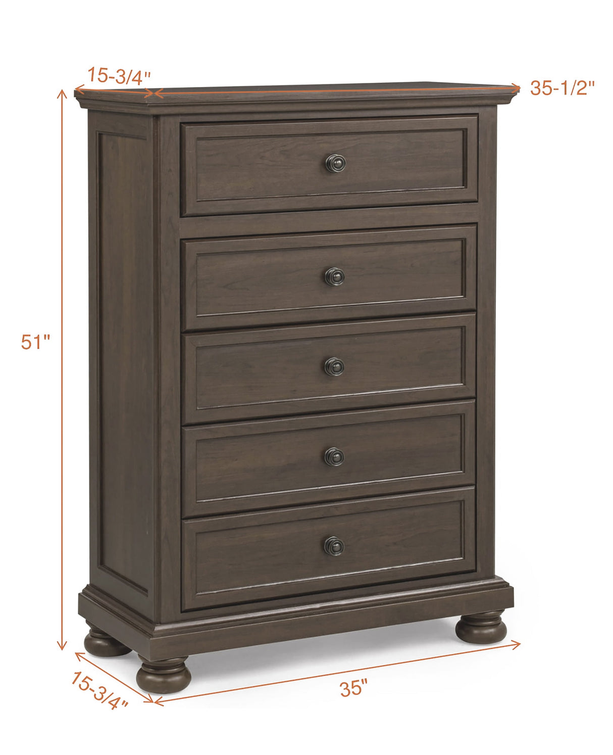 Claribelle Brown Chest by Crown Mark at Eve Furniture