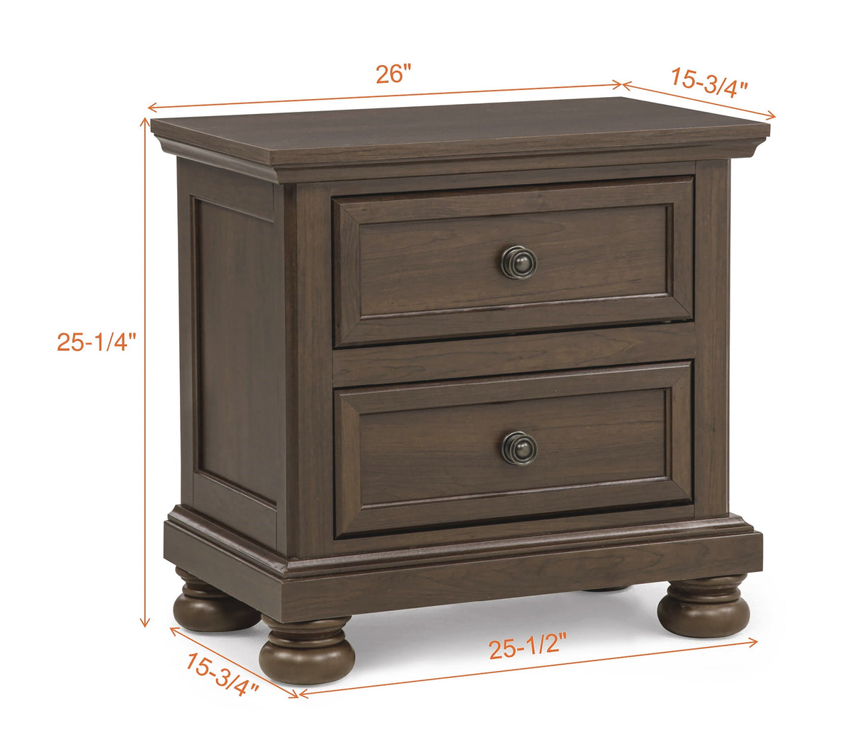 Claribelle Brown Nightstand by Crown Mark at Eve Furniture