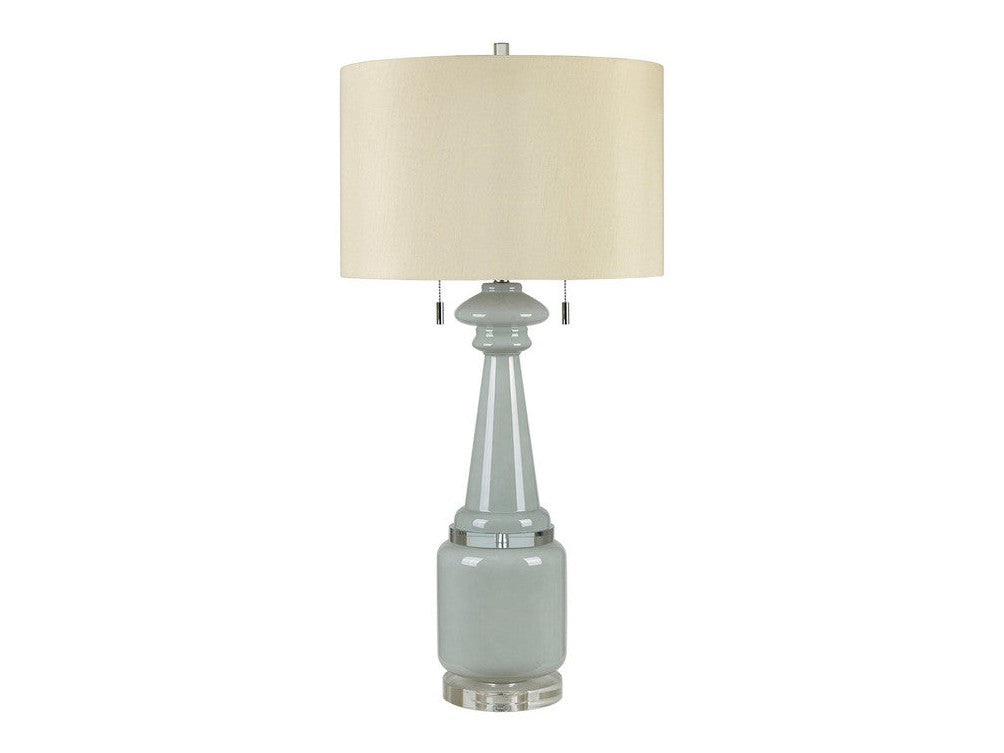 Clarissa Clear/Grey Table Lamp (Set of 2) by Crestview at Eve Furniture