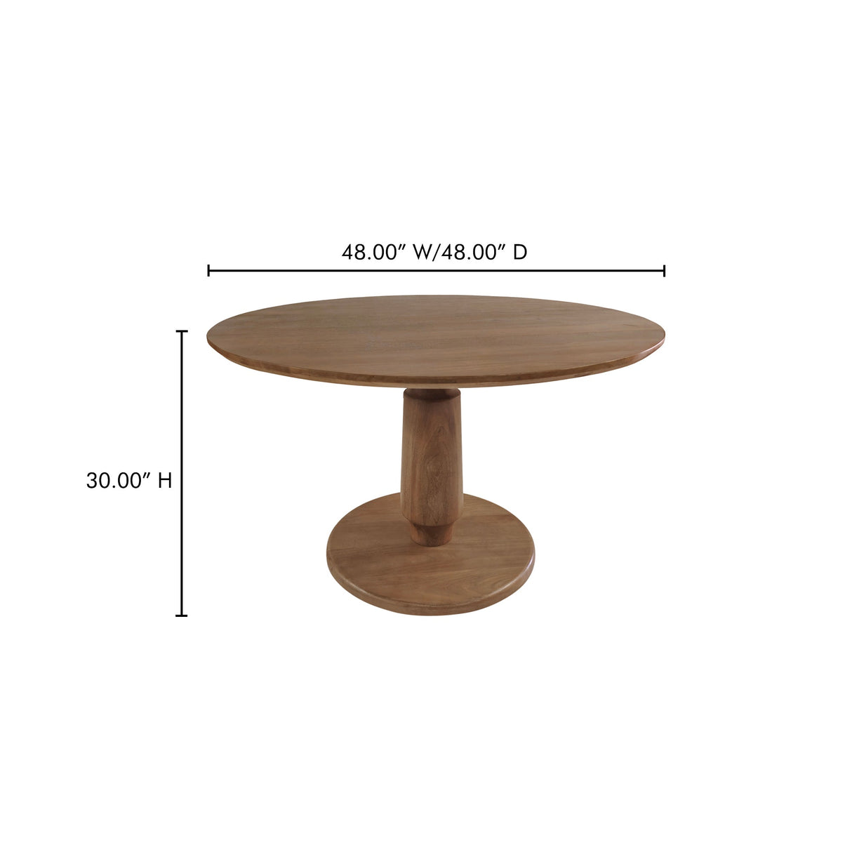 Clark Brown Dining Table by Moe's Home at Eve Furniture