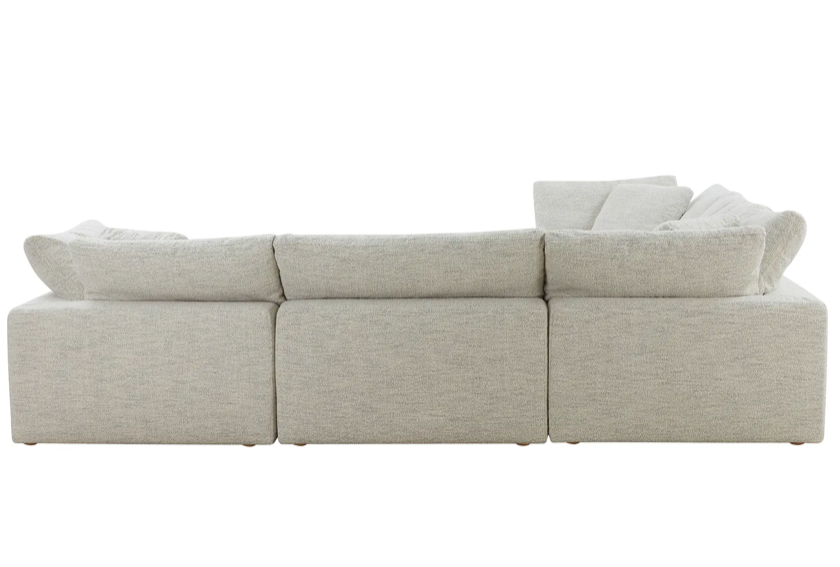 Clay Classic L-Shaped Modular Sectional Coastside Sand by Moe's Home at Eve Furniture