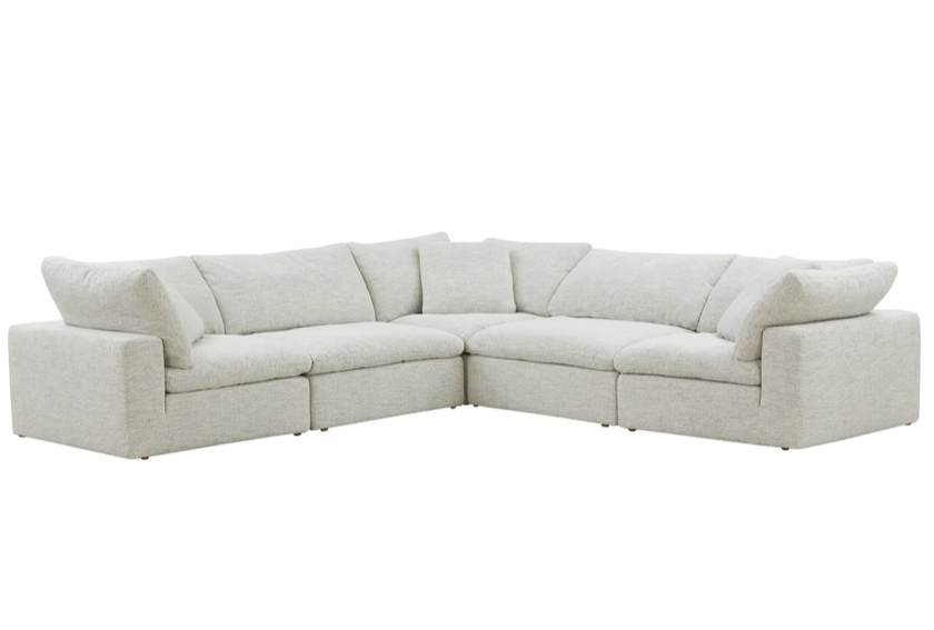 Clay Classic L-Shaped Modular Sectional Coastside Sand by Moe's Home at Eve Furniture