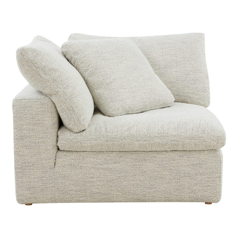 Clay Corner Chair Coastside Sand by Moe's Home at Eve Furniture