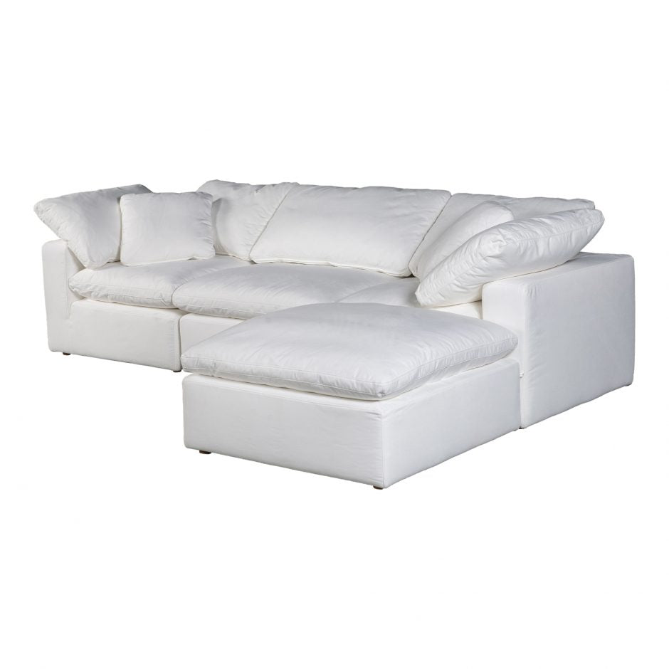 Clay Lounge Modular Sectional Cream White by Moe's Home at Eve Furniture