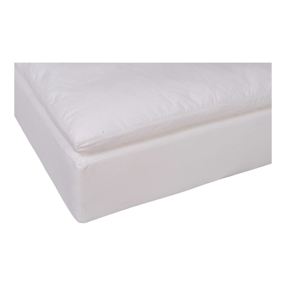 Clay Ottoman Cream White by Moe's Home at Eve Furniture