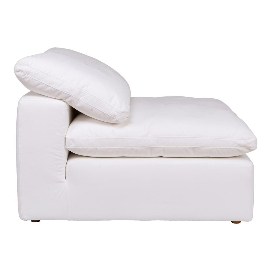 Clay Slipper Chair Cream White by Moe's Home at Eve Furniture