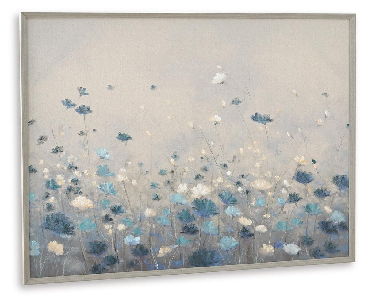 Claydale Gray/Blue/White Wall Art by Ashley at Eve Furniture