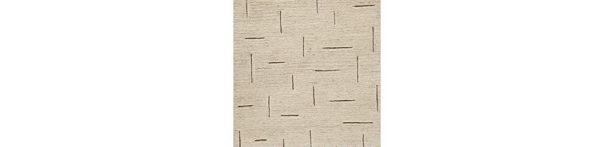Clayman Beige/Brown Medium Rug by Ashley at Eve Furniture