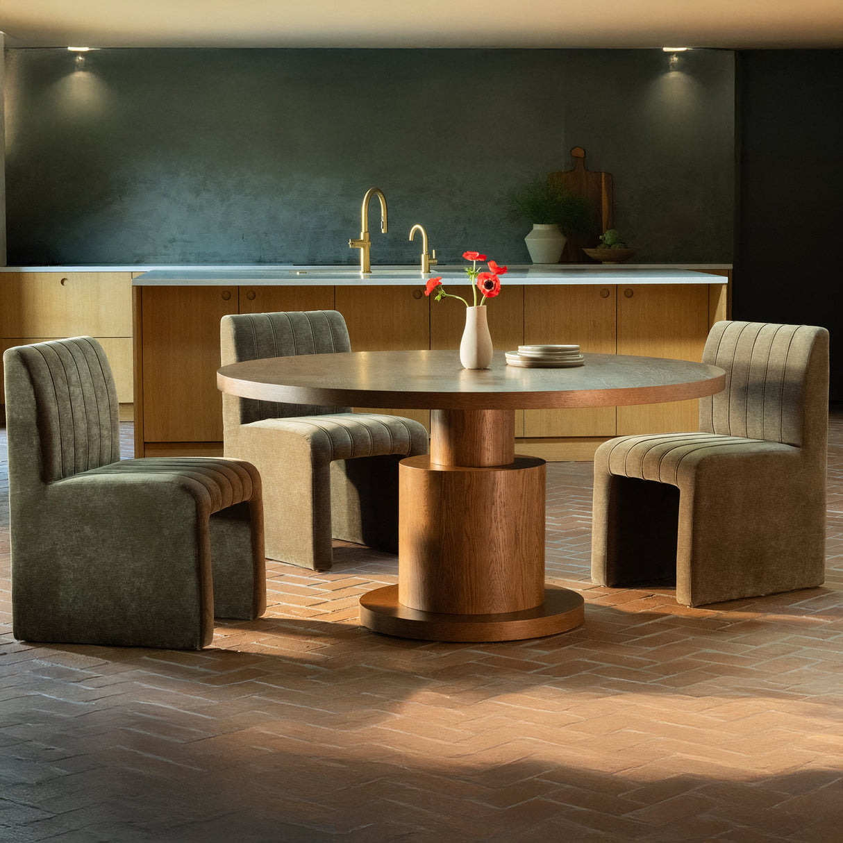 Clayton Brown Dining Table by Moe's Home at Eve Furniture