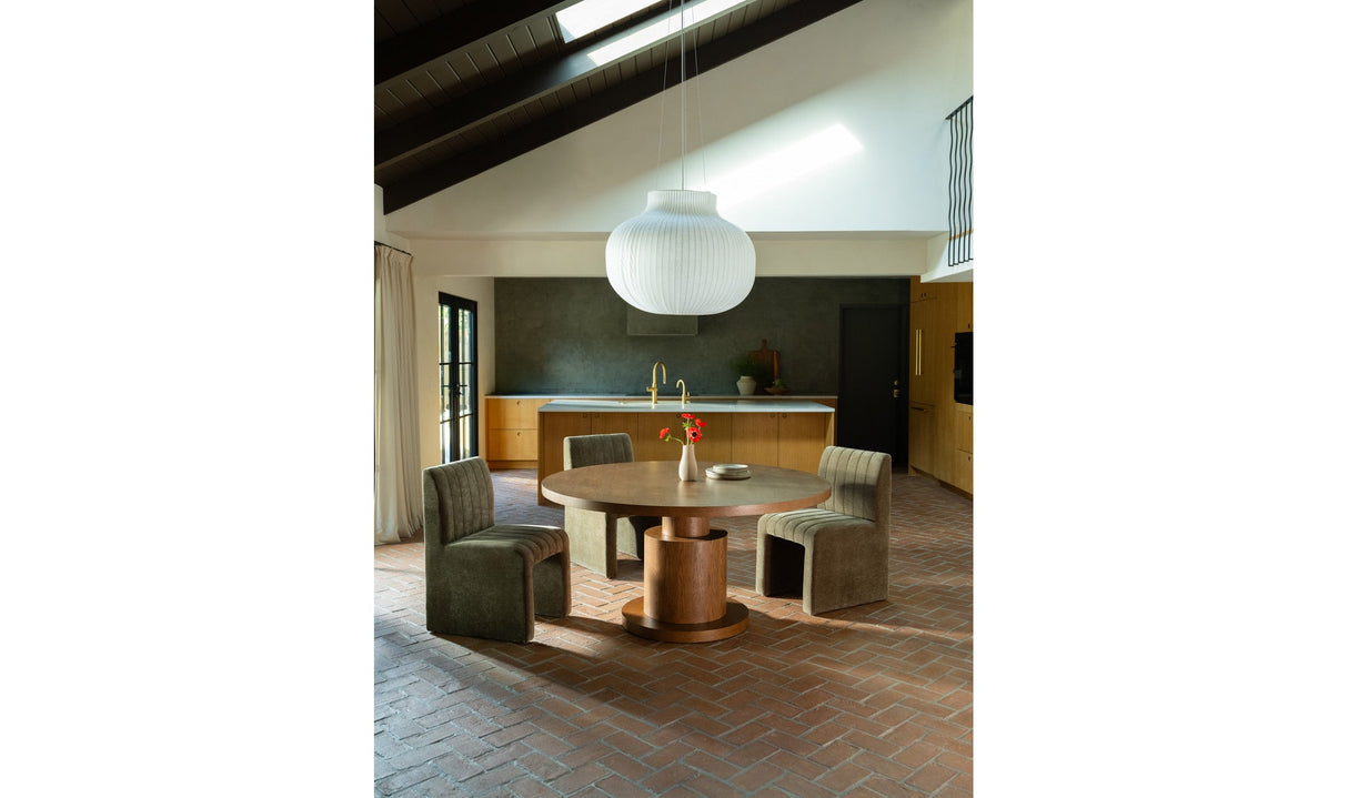 Clayton Dining Table Brown by Moe's Home at Eve Furniture