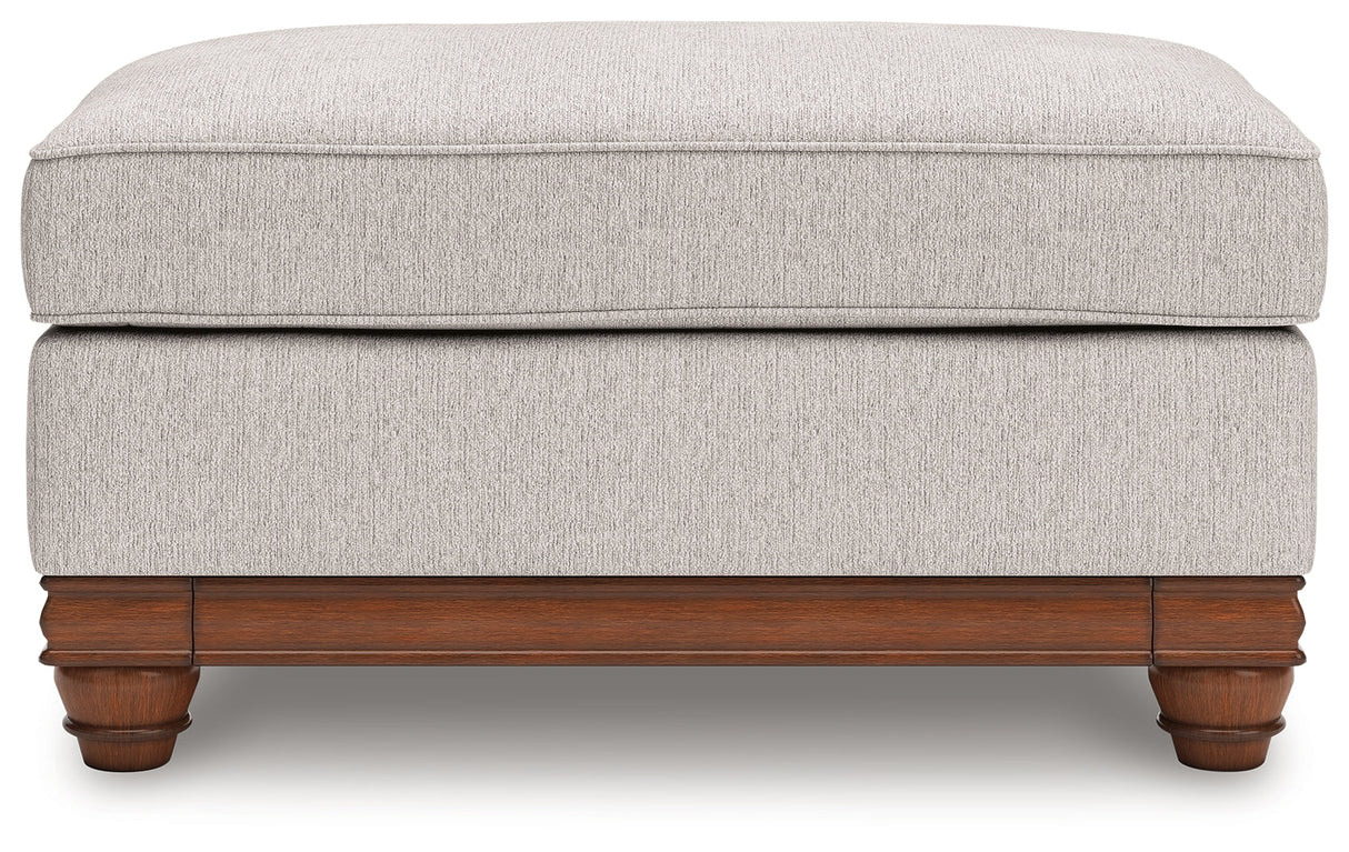 Clearbrooke Sandstone Loveseat and Ottoman by Ashley at Eve Furniture