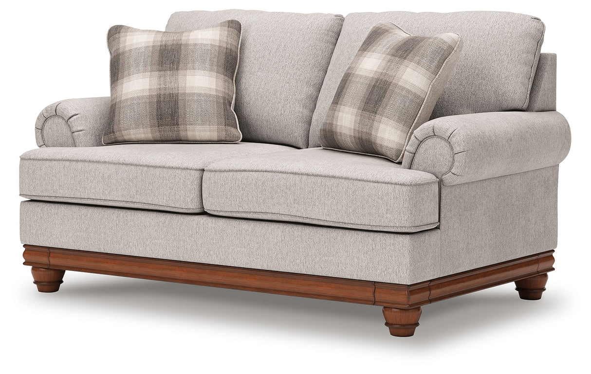 Clearbrooke Sandstone Loveseat by Ashley at Eve Furniture