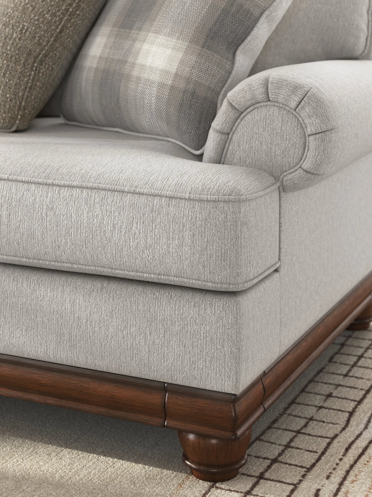 Clearbrooke Sandstone Sofa, Oversized Chair and Accent Ottoman by Ashley at Eve Furniture
