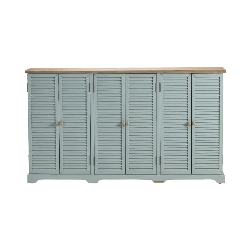 Clearwater Blue/Brown Sideboard by Crestview at Eve Furniture