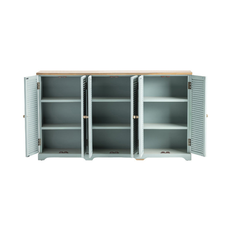Clearwater Blue/Brown Sideboard by Crestview at Eve Furniture