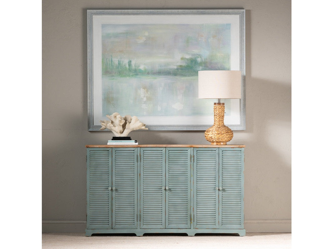 Clearwater Blue/Brown Sideboard by Crestview at Eve Furniture