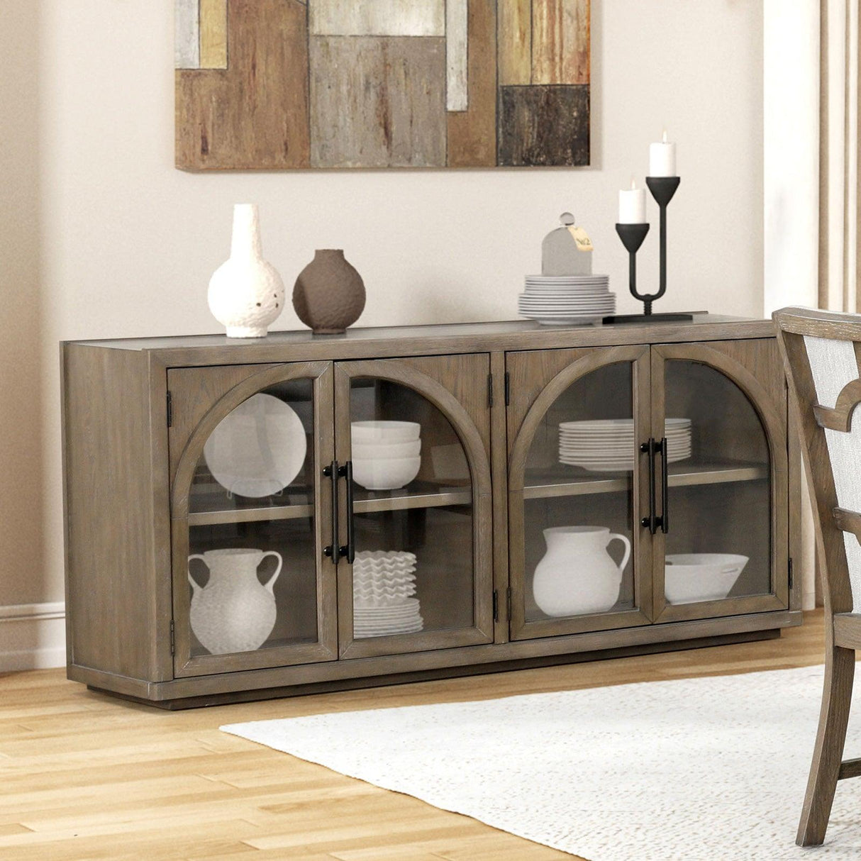 Clements Oak Sideboard by Furniture of America at Eve Furniture