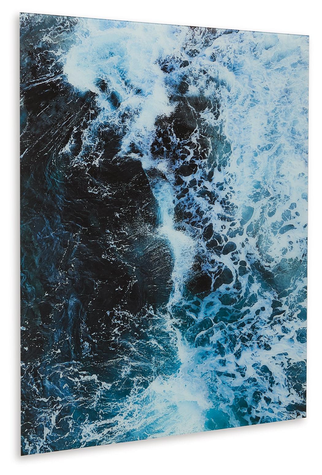 Clemick Turquoise Wall Art by Ashley at Eve Furniture