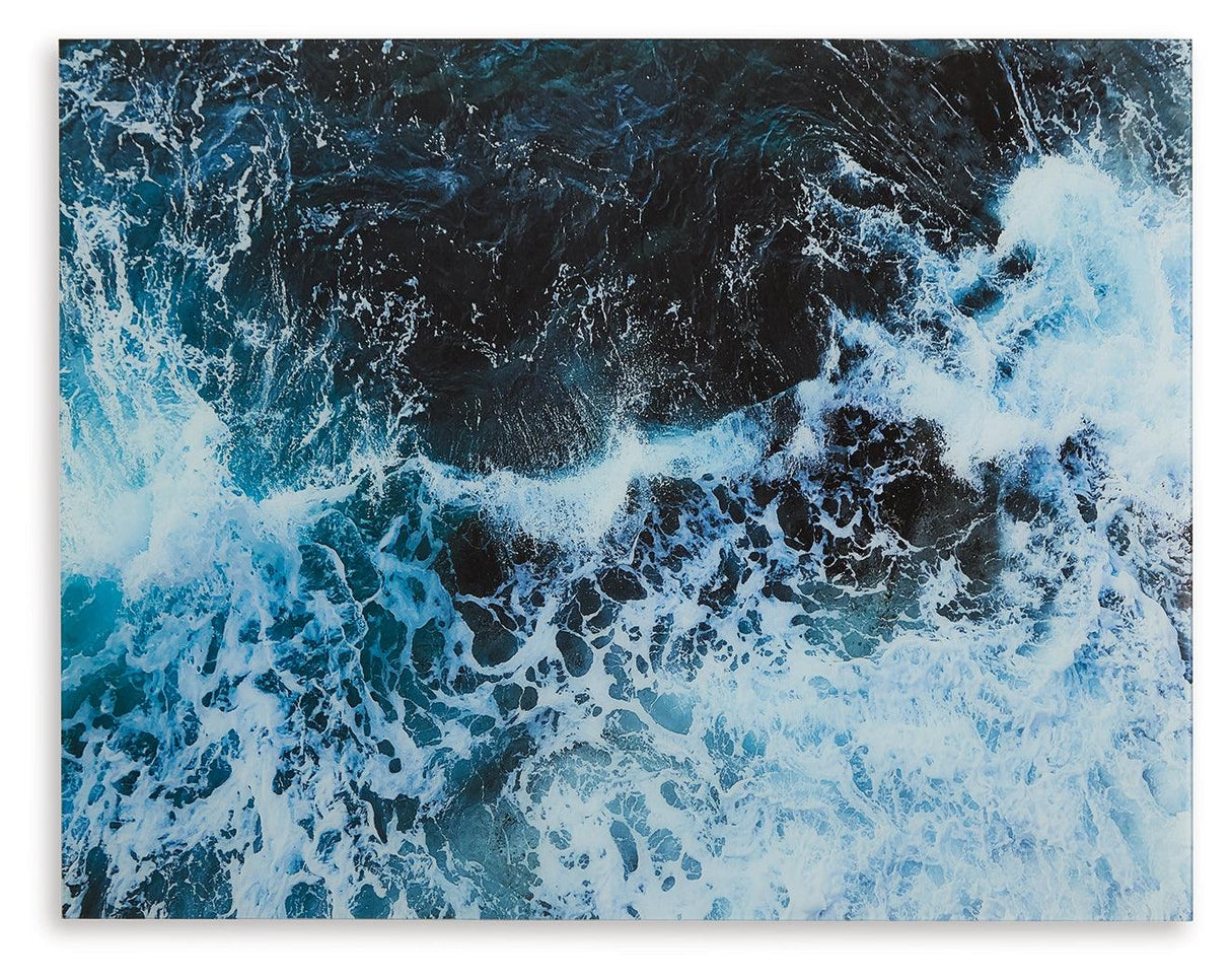 Clemick Turquoise Wall Art by Ashley at Eve Furniture