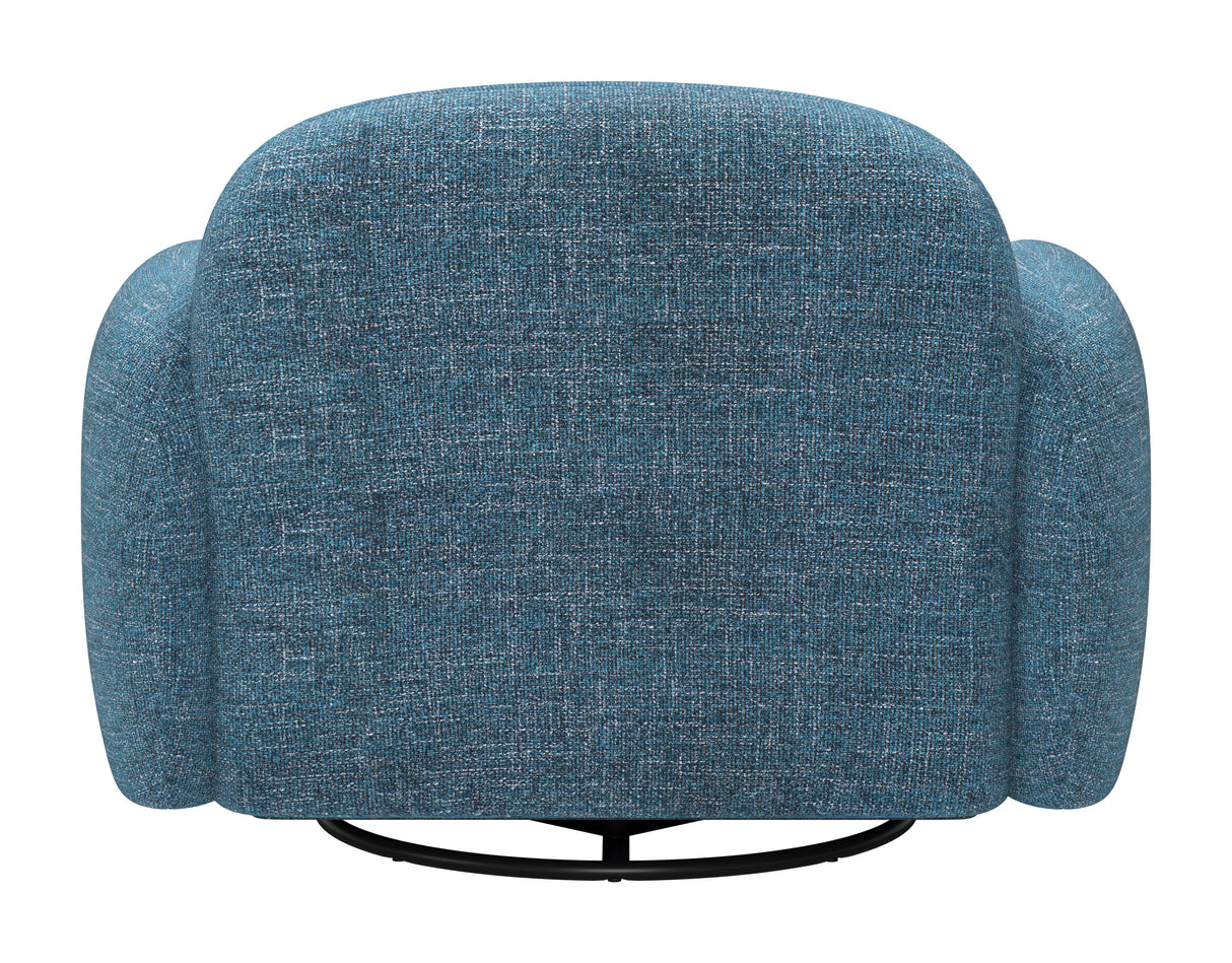 Cleo Blue Swivel Chair by Zuomod at Eve Furniture