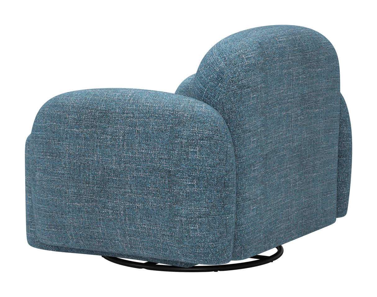 Cleo Blue Swivel Chair by Zuomod at Eve Furniture