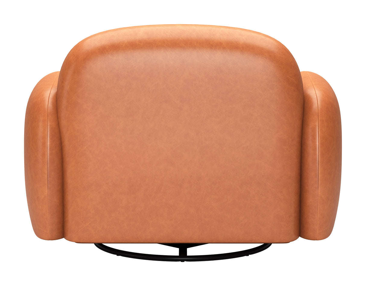 Cleo Brown Swivel Chair by Zuomod at Eve Furniture