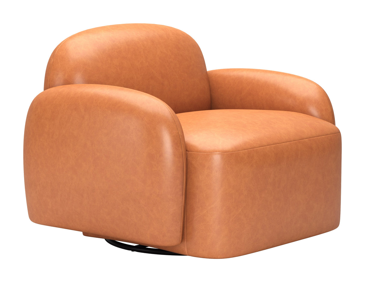 Cleo Brown Swivel Chair by Zuomod at Eve Furniture