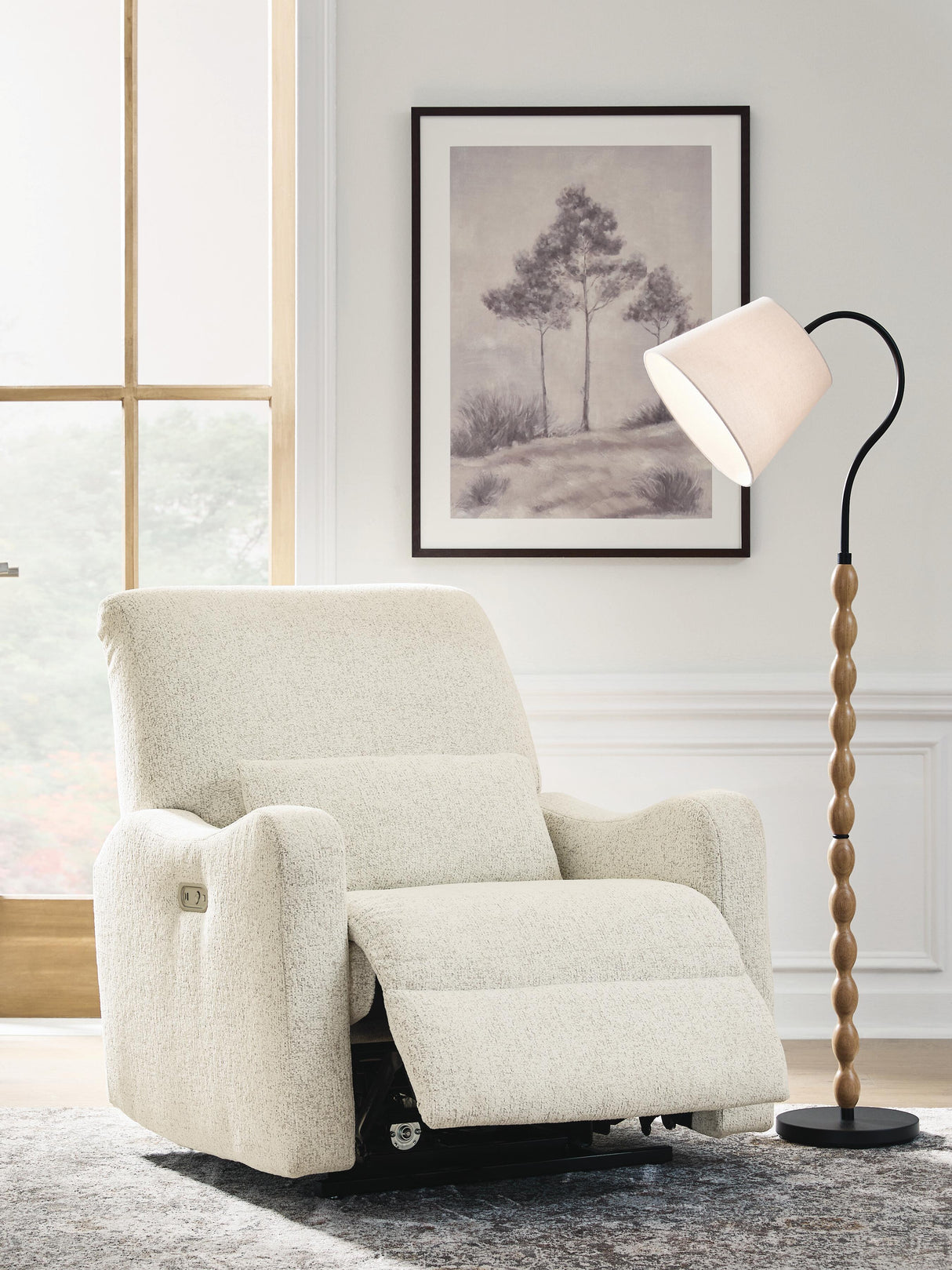 Cleo Pier Chai Power AutoGlide Recliner by Ashley at Eve Furniture
