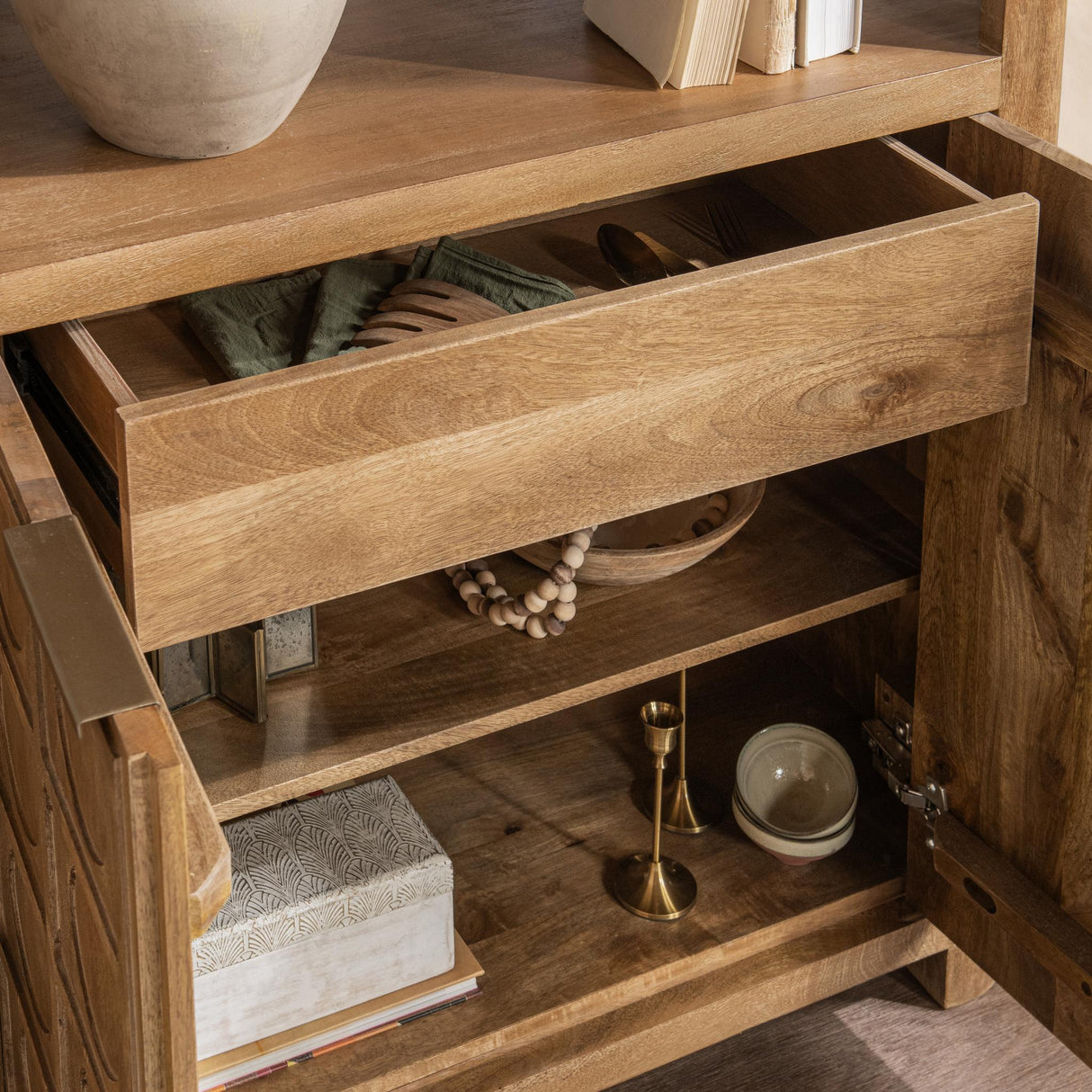 Cleveland Sandy Taupe Bookcase by Classic Home at Eve Furniture