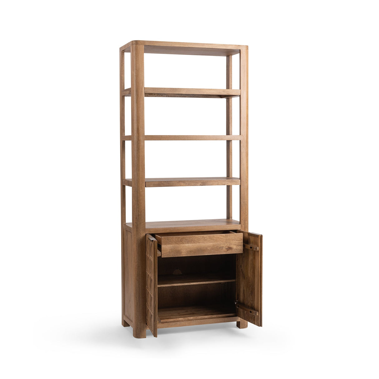 Cleveland Sandy Taupe Bookcase by Classic Home at Eve Furniture