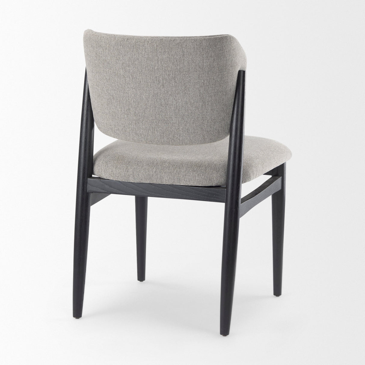 Cline Gray Fabric W/Black Wood Dining Chair, Set of 2 by Mercana at Eve Furniture
