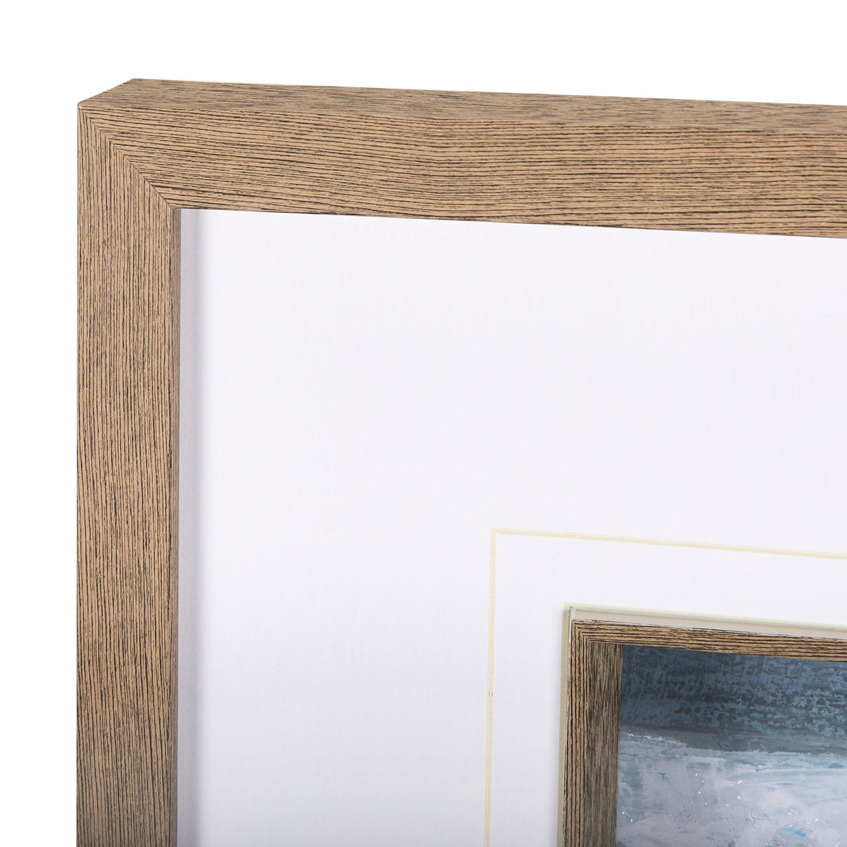 Cloud Bay I by Mercana Studio a Hand Embellished Textured Framed Art Print Matted under Glass by Mercana at Eve Furniture