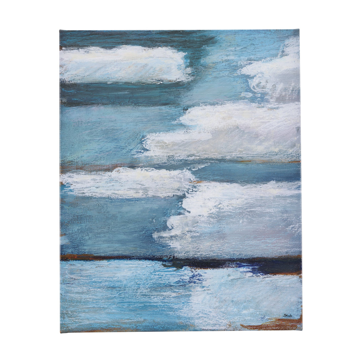Cloud Bay II by Mercana Studio a Hand Embellished Textured Canvas by Mercana at Eve Furniture