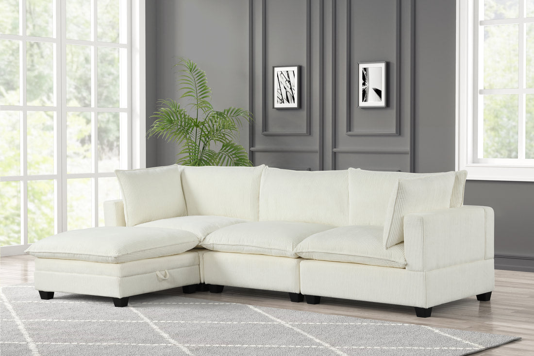 Cloud White Modular Sectional by Happy Homes at Eve Furniture