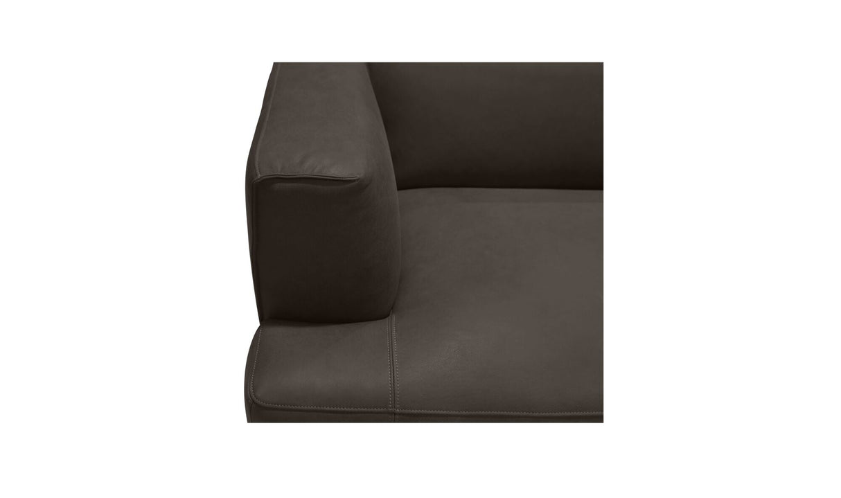 Clove L-Shaped Sectional Deep Brown by Moe's Home at Eve Furniture