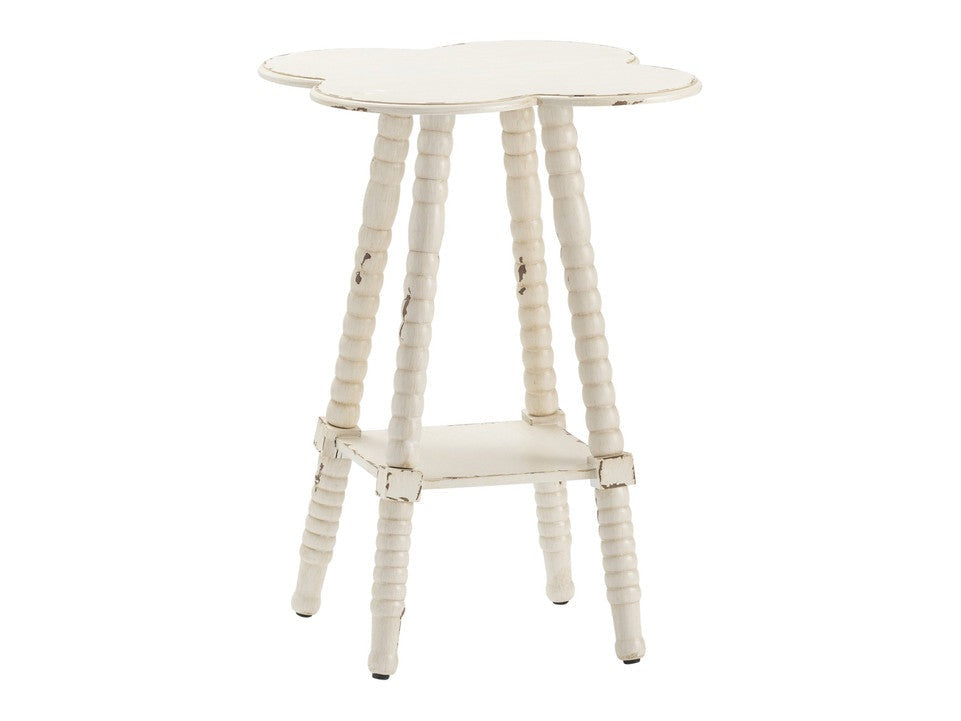 Clover White Accent Table by Crestview at Eve Furniture