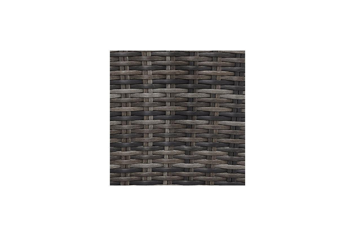 Cloverbrooke Gray 4-Piece Outdoor Conversation Set by Ashley at Eve Furniture