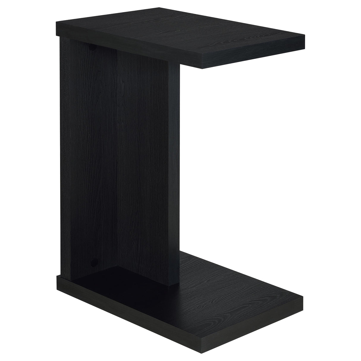 Clower Black Engineered Wood C-Shaped Sofa Side Table by Coaster at Eve Furniture