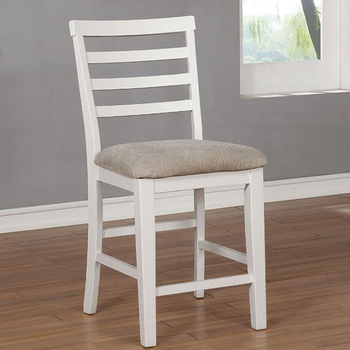Kiana White Counter Height Chair Set of 2