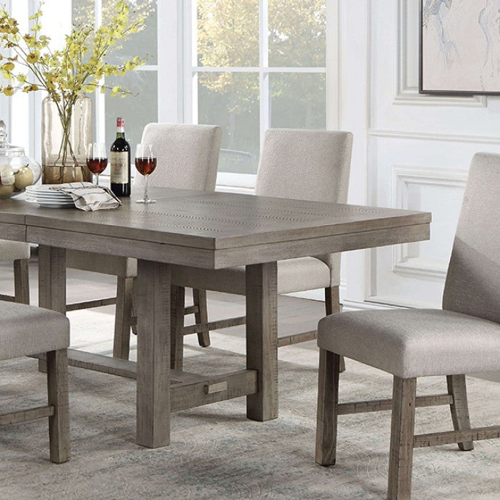 San Antonio Rustic Gray 7-Piece Dining Room Set by Furniture of America at Eve Furniture