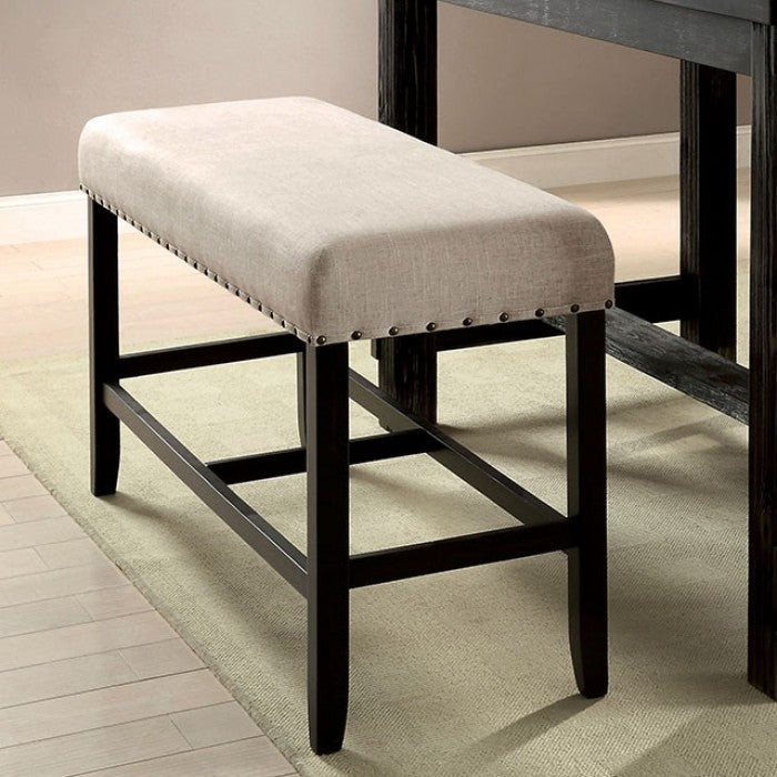 Sania Rustic/Antique Black 5-Piece Bar Table Set