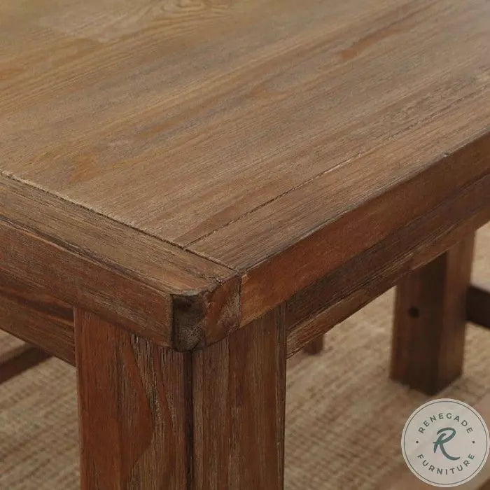 Sania Rustic Oak Counter Ht. Table by Furniture of America at Eve Furniture