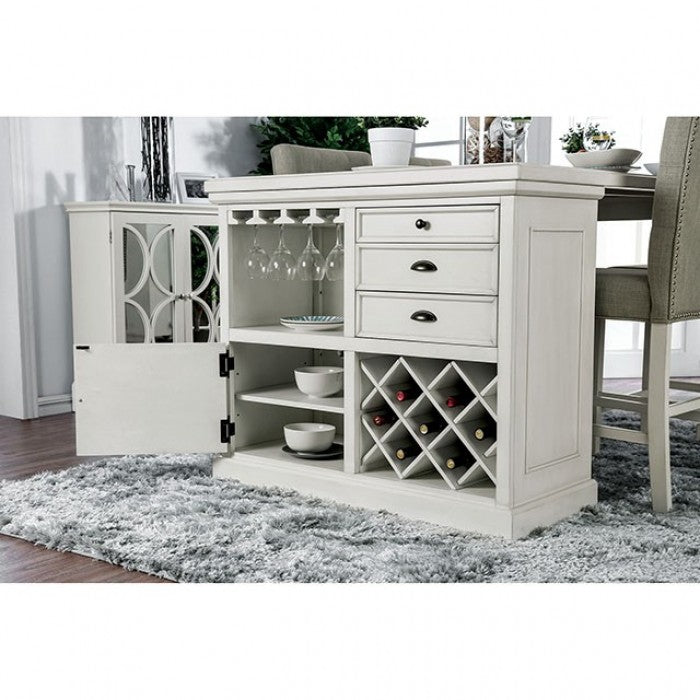 Sutton Antique White 5-Piece Dining Room Set