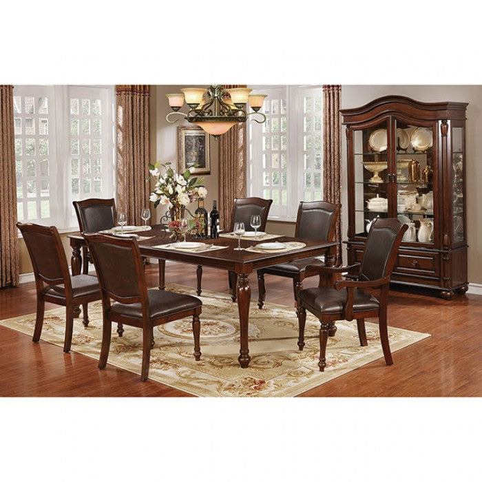 Sylvana Brown Cherry/Espresso 9-Piece Dining Room Set