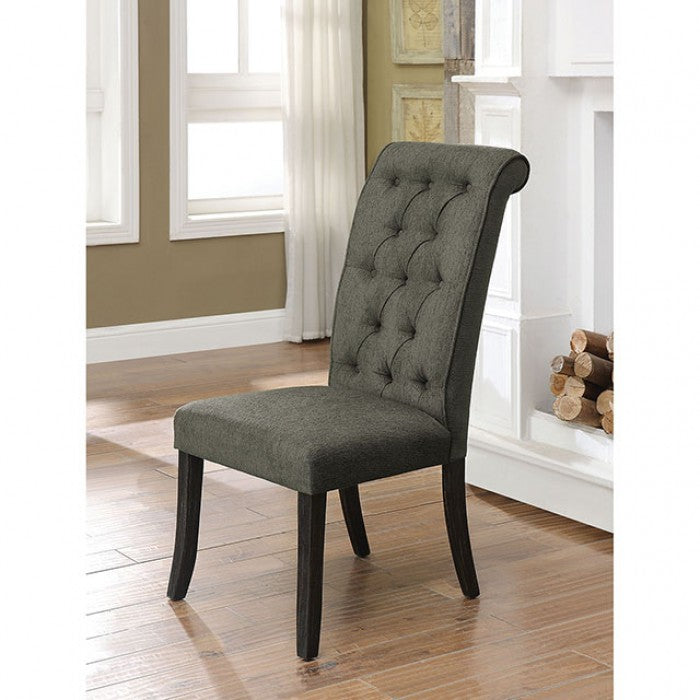 Sania Antique Black/Gray Side Chair