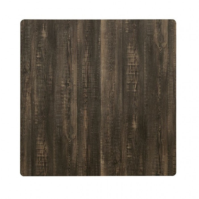 Dicarda Distressed Walnut/Sand Black Counter Height Table